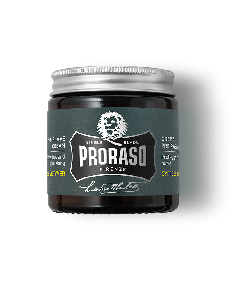 Single Blade Pre-Shave Cream: Cypress & Vetyver
