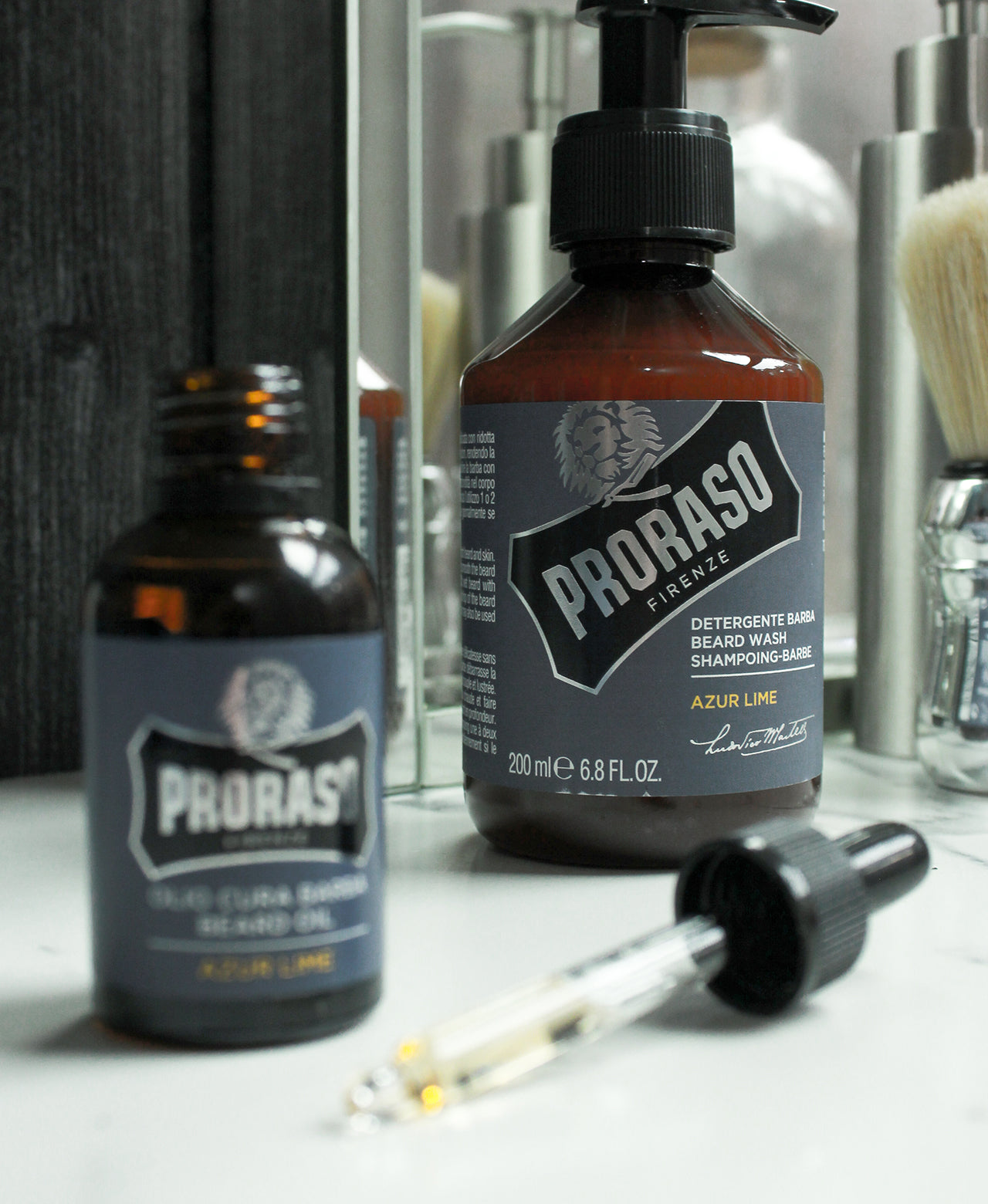 Beard Care Duo Box for Full or Long Beards: Azur Lime