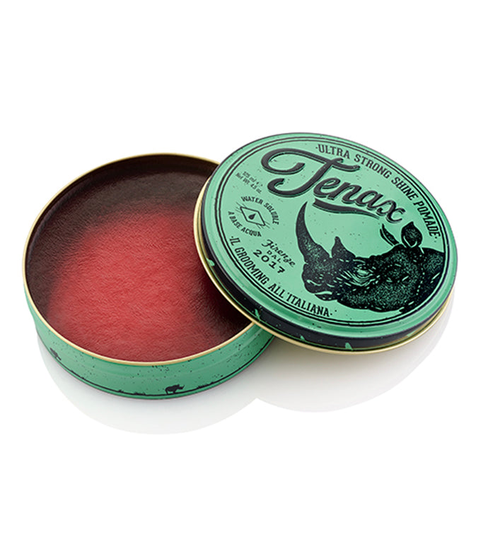 Tenax Ultra Strong Pomade Tin Open