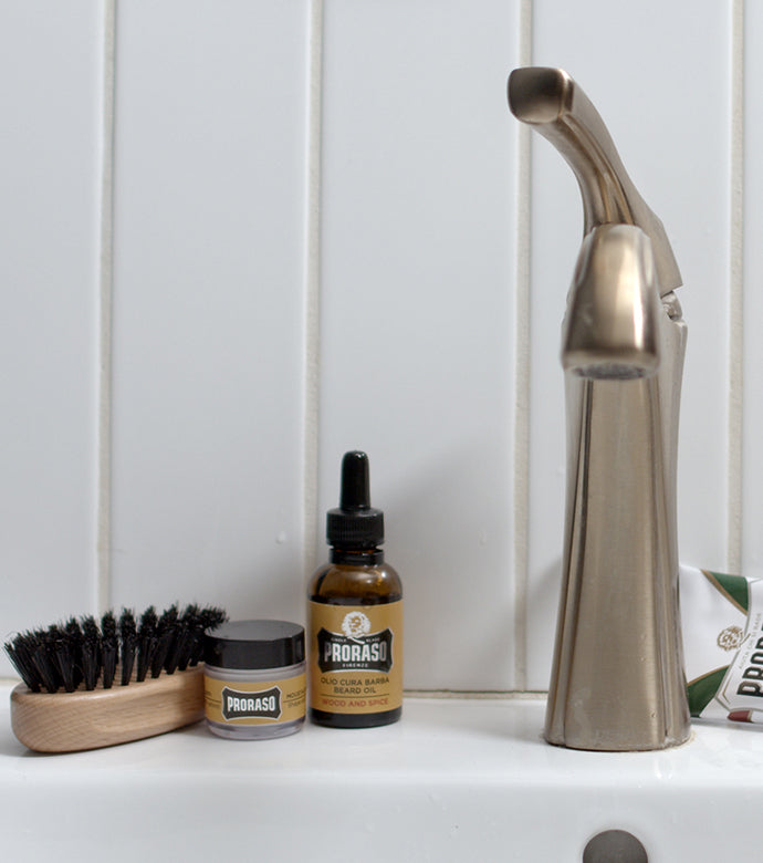 Moustache Wax in Wood & Spice Fragrance, 0.5 oz