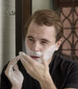 Proraso Sensitive Shave Foam being applied to bottom half of face/
