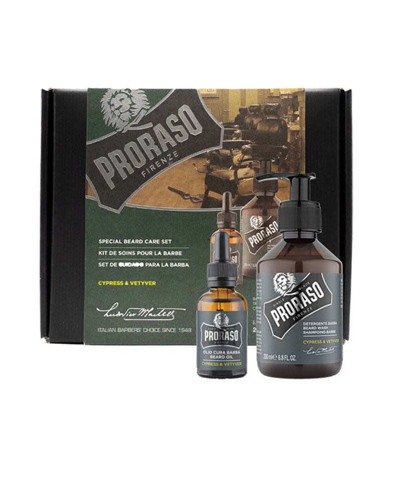 Proraso Beard Care Duo Box for Long Beards - Cypress & Vetyver