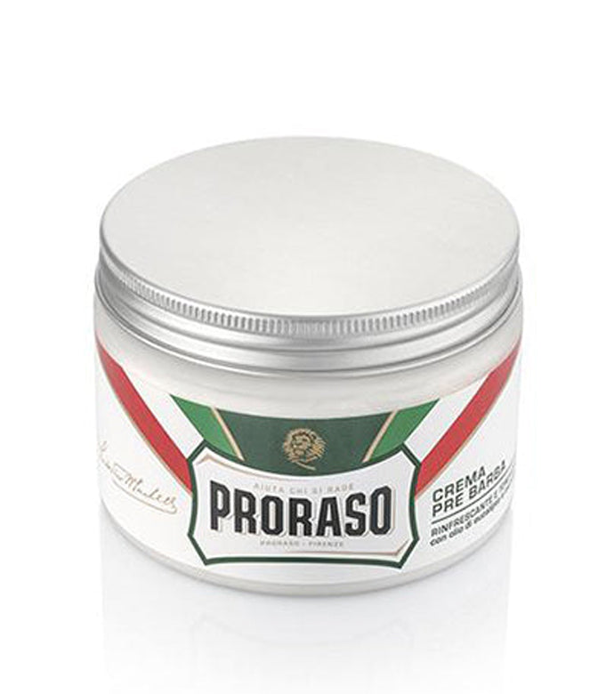 Proraso Professional Refreshing Pre-Shave Cream jar.
